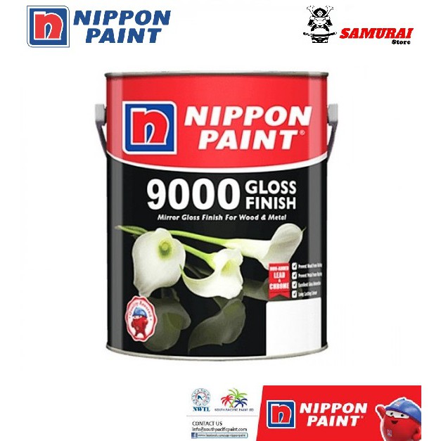 1 Liter (100 ORIGINAL) Nippon Paint 9000 Gloss Finish (Wood & Metal