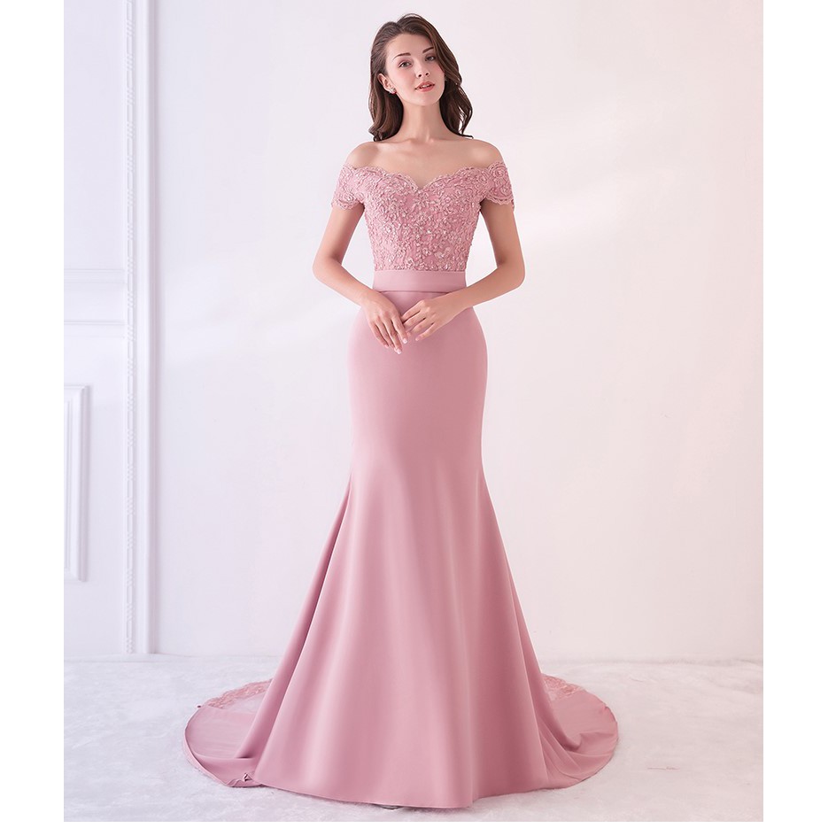 pastel evening dress