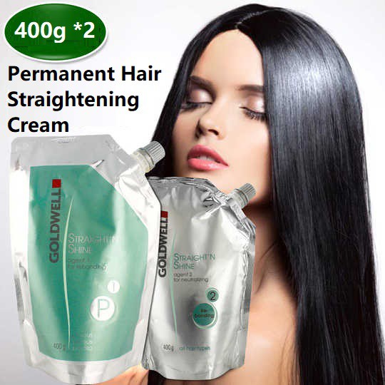 Hair rebonding products permanent hair straightening cream 400ml *2 |  Shopee Malaysia