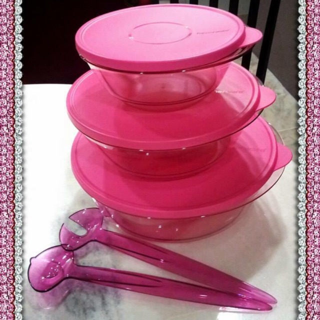 Tupperware Serving Set C/W Serving Fork & Spoon (Ready Stock) Shopee