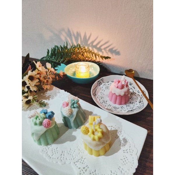 Handmade Cute Dessert Candle Soy Wax Scented Custom Made 手工甜品香薰定制蜡烛