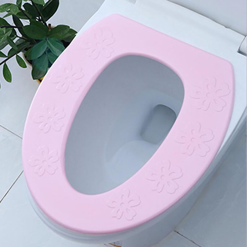 pink padded toilet seat