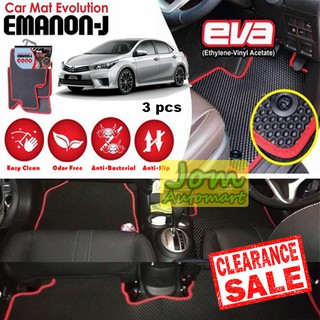 Toyota Altis 2014 Emanon J Anti Slip Floor Mats Carpet 3pcs