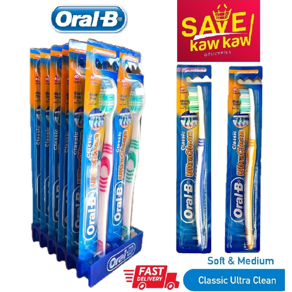 ORAL-B Classic Ultra Clean Toothbrush (Medium/Soft) | Shopee Malaysia