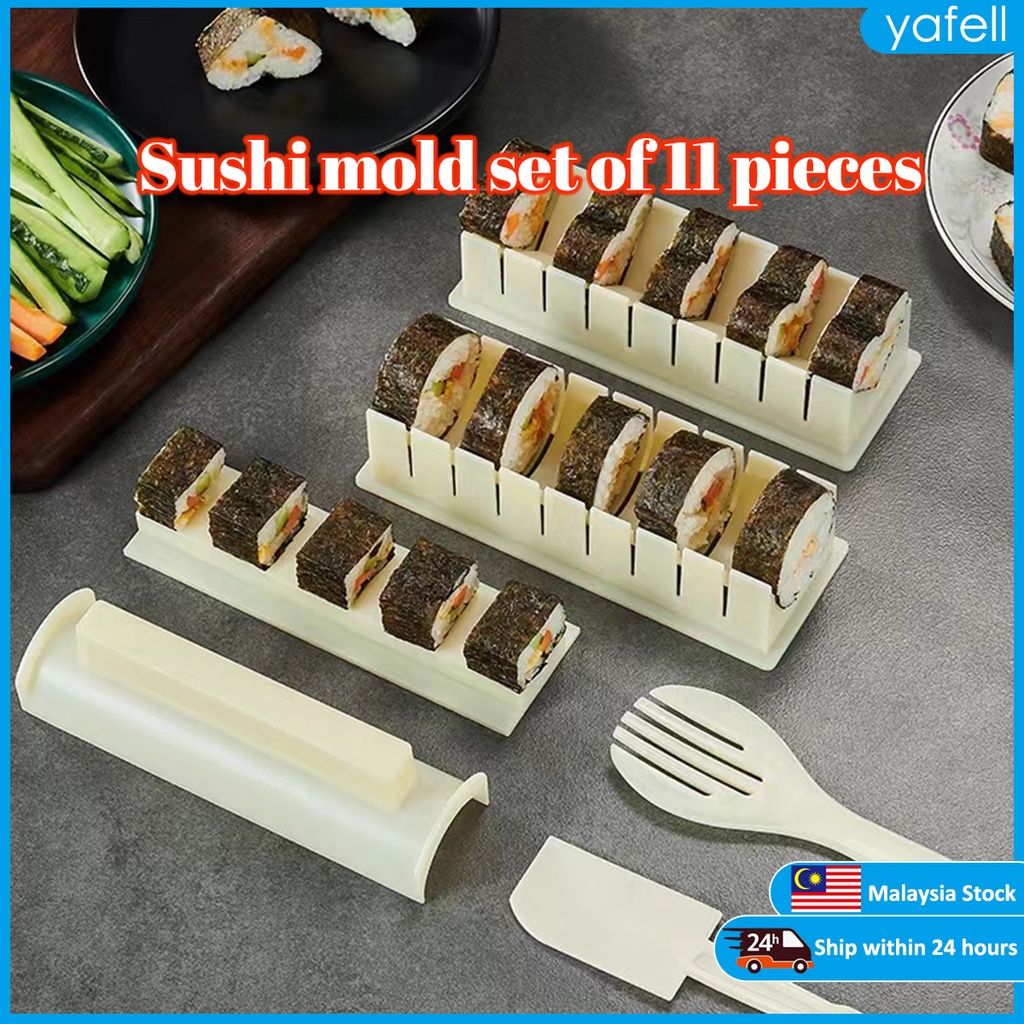 【Local Seller】sushi mold DIY Easy Sushi Maker Equipment Kit sushi roller Sushi tool rice ball 寿司模具 sushi mold set