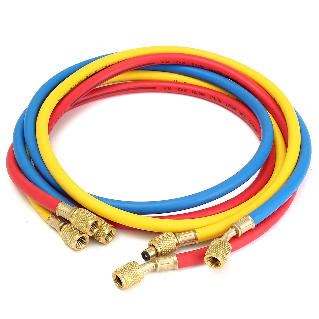 R134a R12 R22 R502 Manifold Gauge Set HVAC AC Refrigerant w// 5ft Charging Hoses