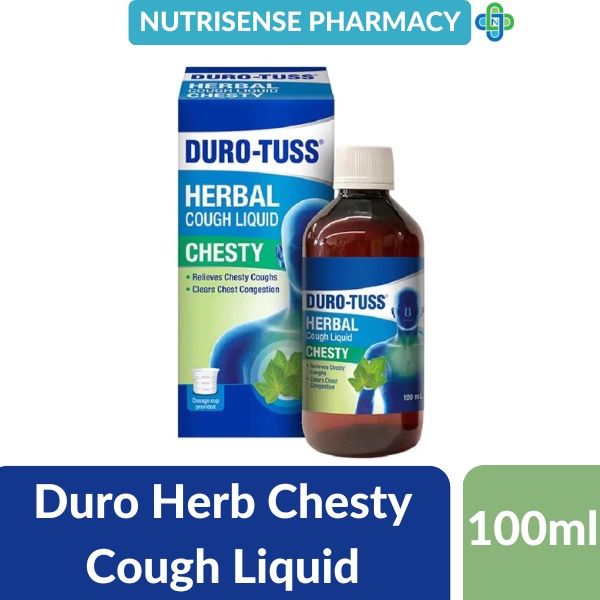 DURO HERB CHESTY COUGH LIQUID 100ML [Non Drowsy, For Chesty Cough