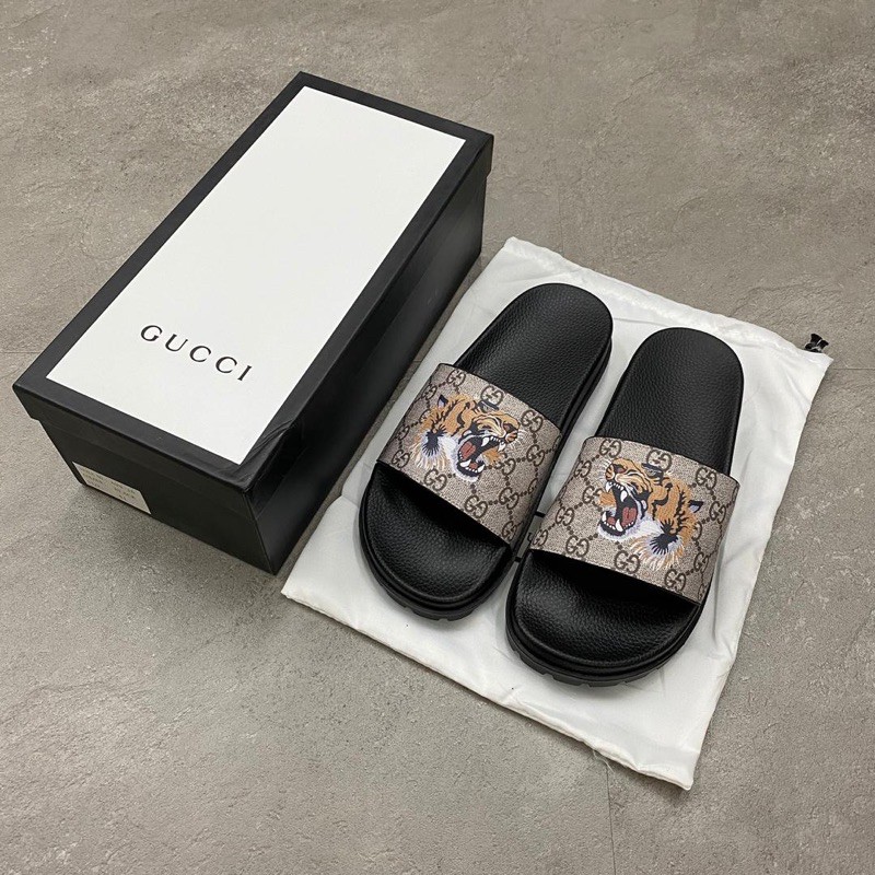 gg supreme tiger slide sandal