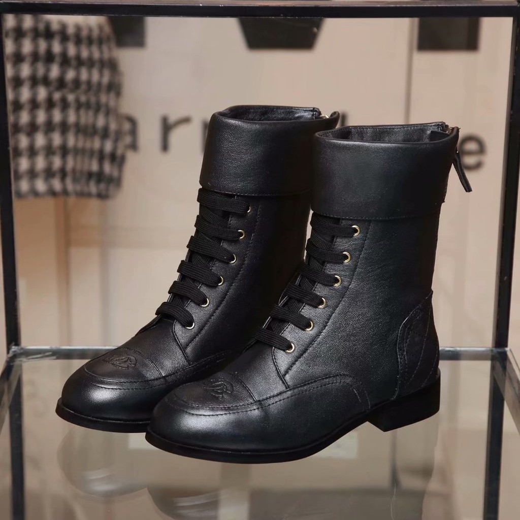 chanel low boots