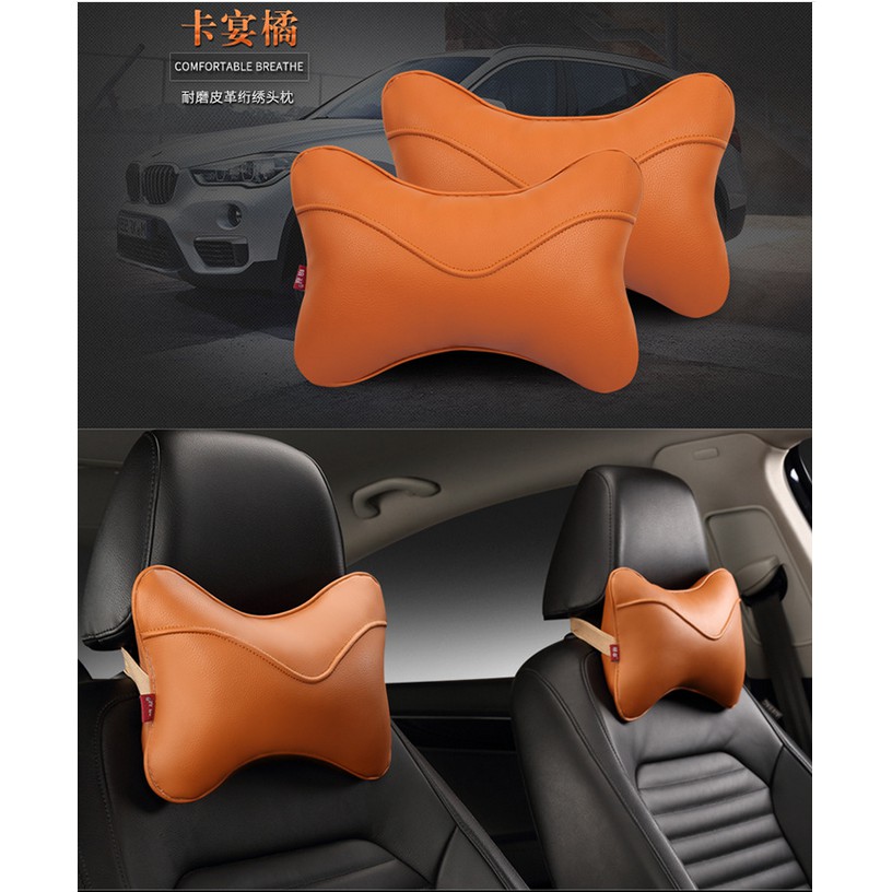 Car Headrest Pair Of Neck Pillow Car Seat Neck Pillow Cushion