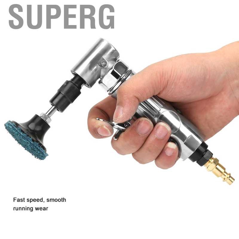 Superg 1/4 inch MBSP air die grinder kit compressor 90 degree bending wrench + cross