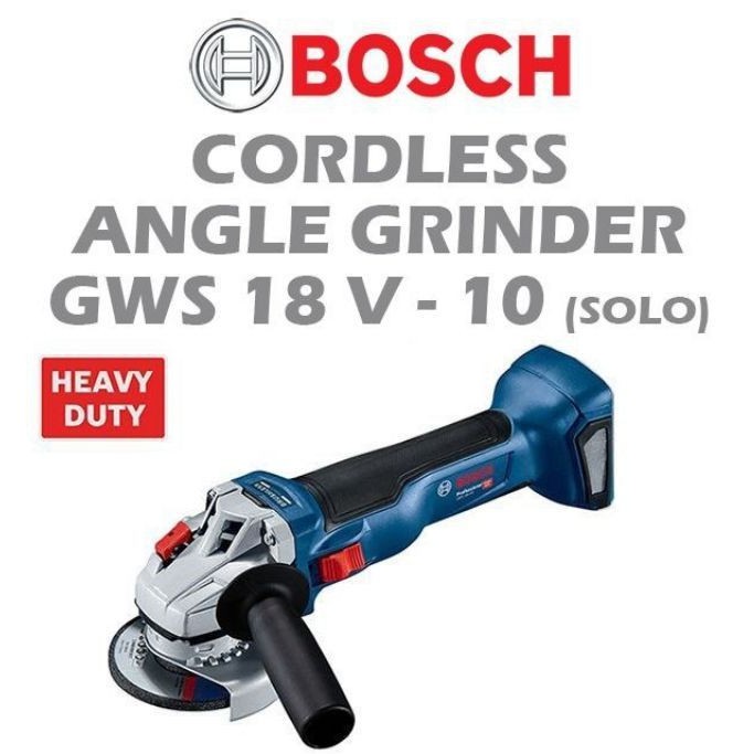 Bosch Cordless Angle Grinder GWS18V-10 (Solo) 4" 18v | Shopee Malaysia