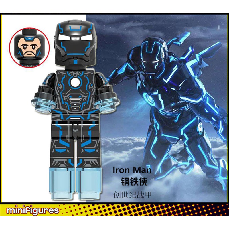 Ironman Iron Man Tony Stark Minifigure Lego Compatible Toys X1130 Shopee Malaysia