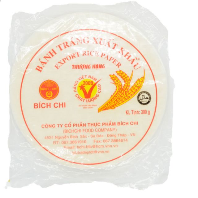 Bich Chi Rice Paper 300 gm (16cm & 22 cm spring rolls popiah)