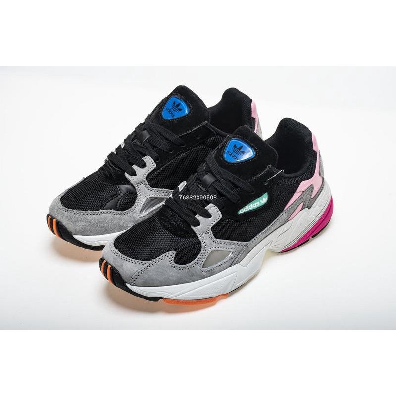 adidas falcon w black pink