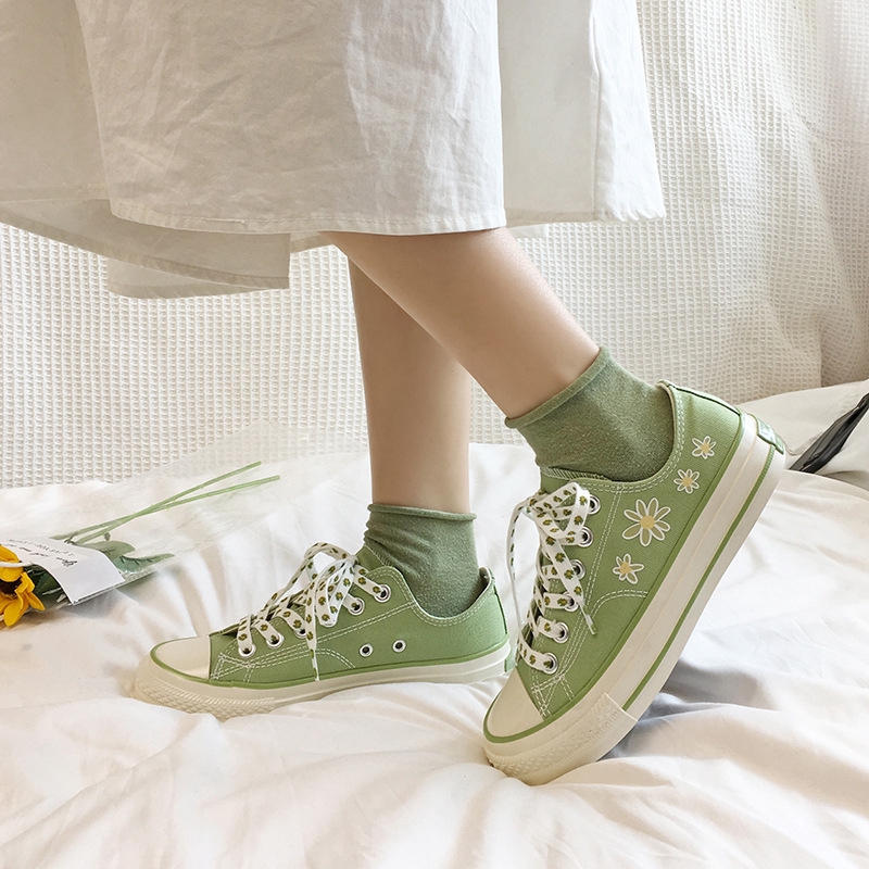 green canvas shoes womens