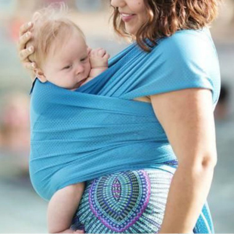 breastfeeding in a stretchy wrap