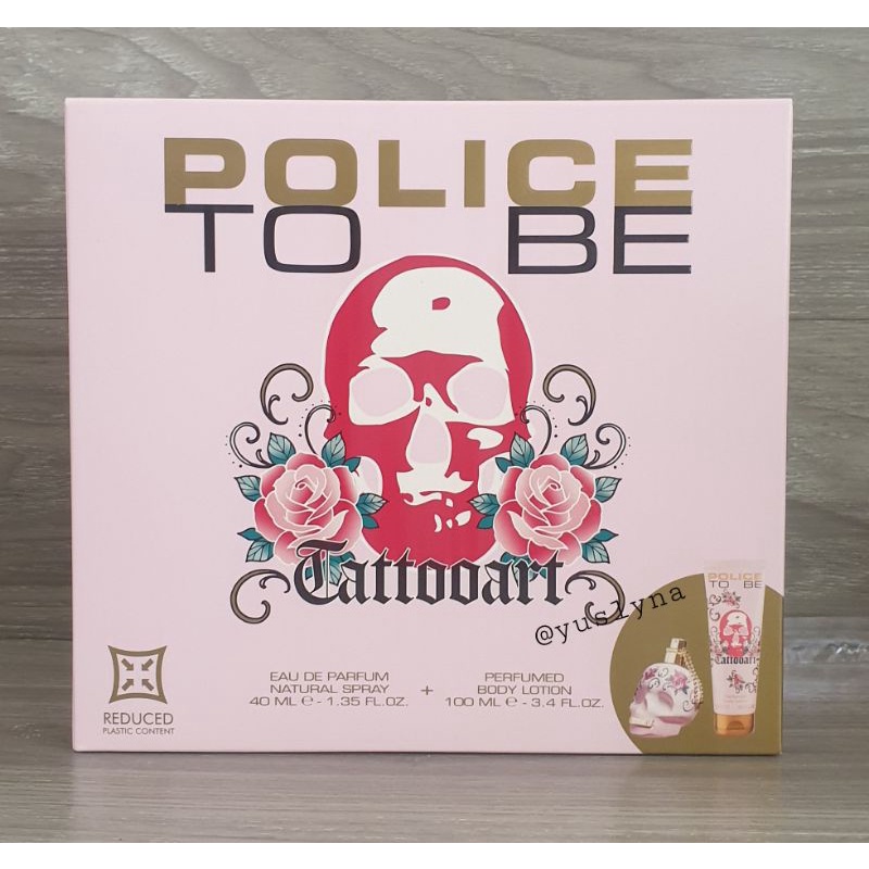 POLICE : To Be Tattooart fir Woman EDP (40ML) Gift set