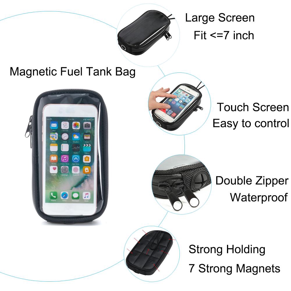 motorcycle gas tank cell phone holder