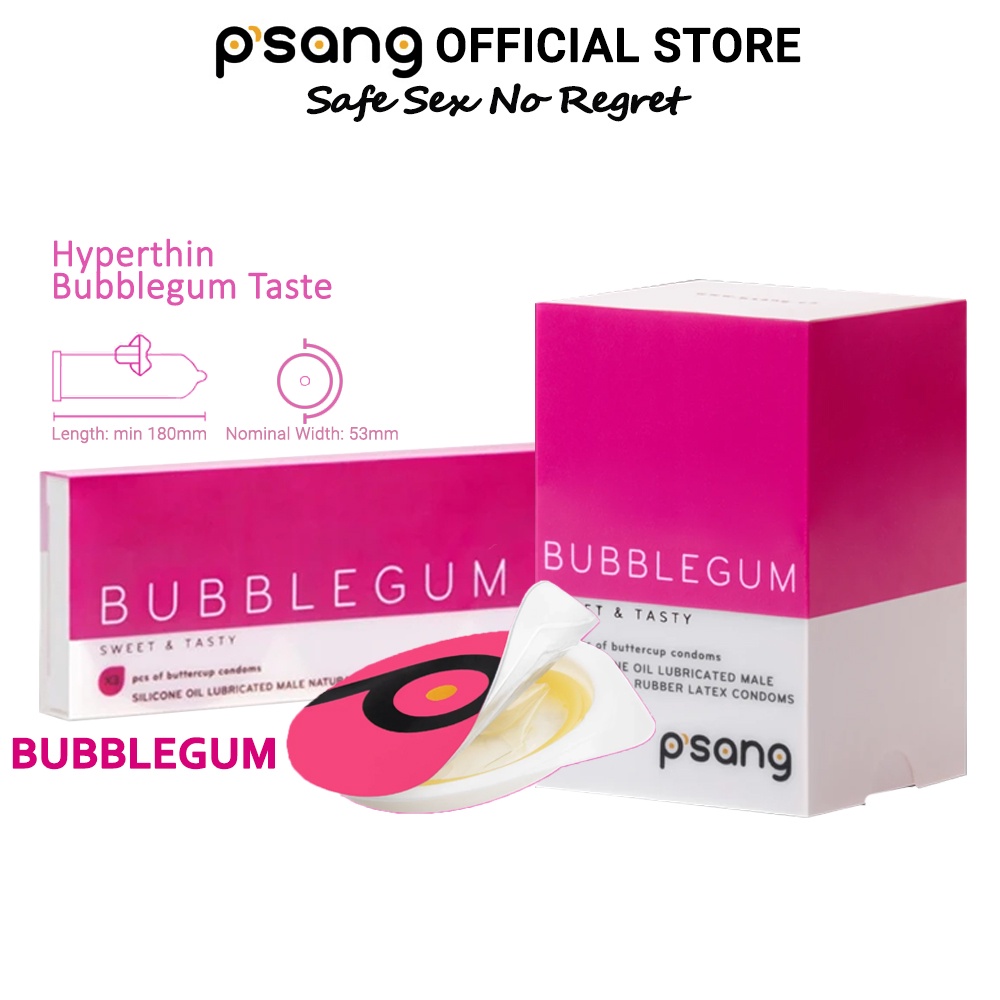 Psang Bubblegum Flavored Taste Condom 3s 12s Shopee Malaysia