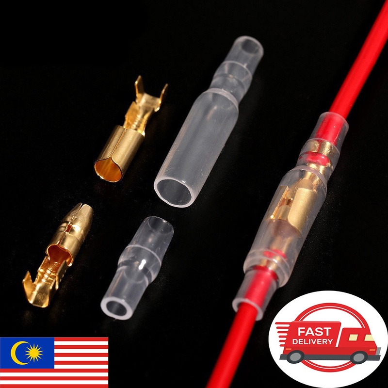 200/400PCS 3.9mm Male & Female Bullet Wire Electrical Cable Connector Terminals Socket Insulator Sleeve Cover Set