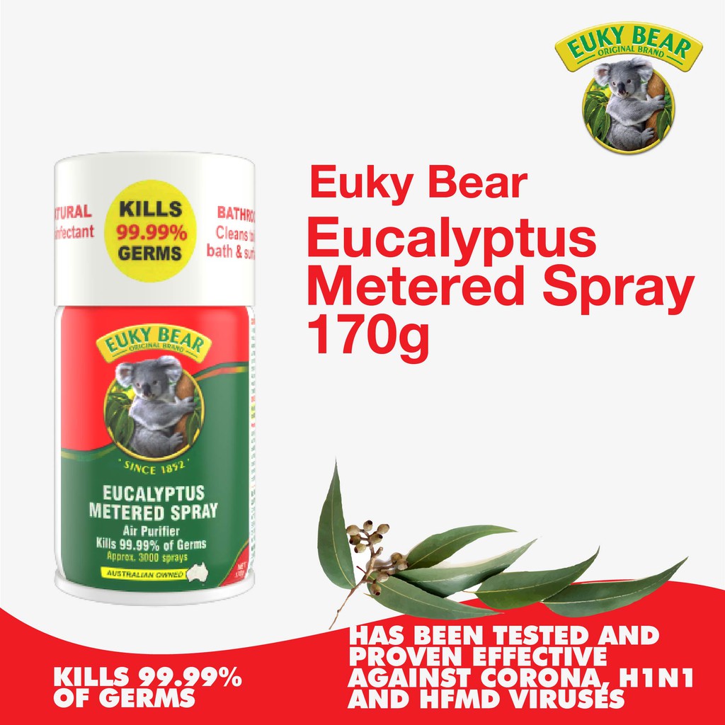 Buy Euky Bear Antibacterial Disinfectant Eucalyptus Metered Spray Exp 2024 Seetracker Malaysia