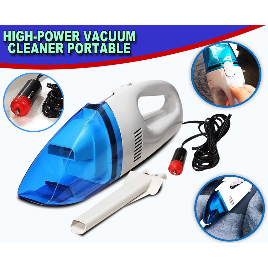 High Power/ Portable Wet/ Dry Car Vacuum Cleaner | Shopee ...