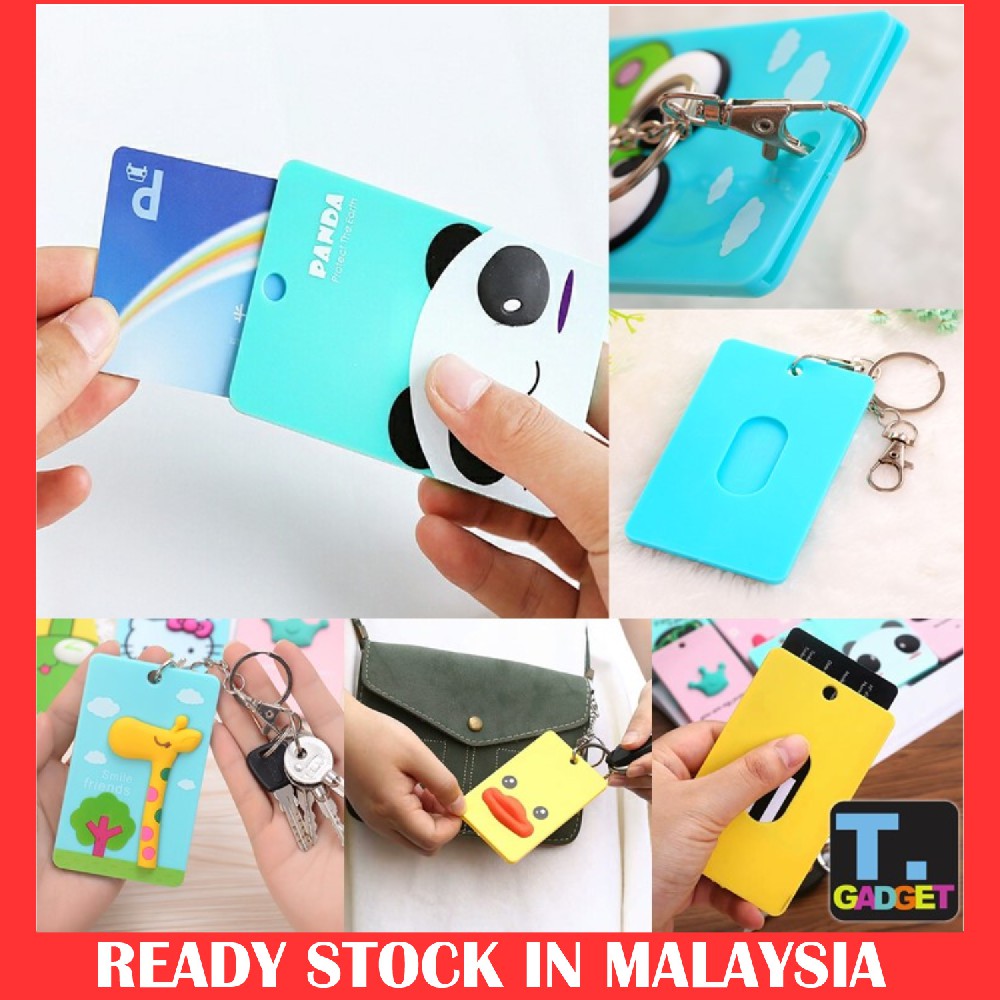 3D Cartoon Bus Card Cover ID Credit Card Holder Badge Case ...