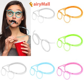 Flexible Soft Plastic Glasses Straw Kids Party Unique Drinking Tube Tools
