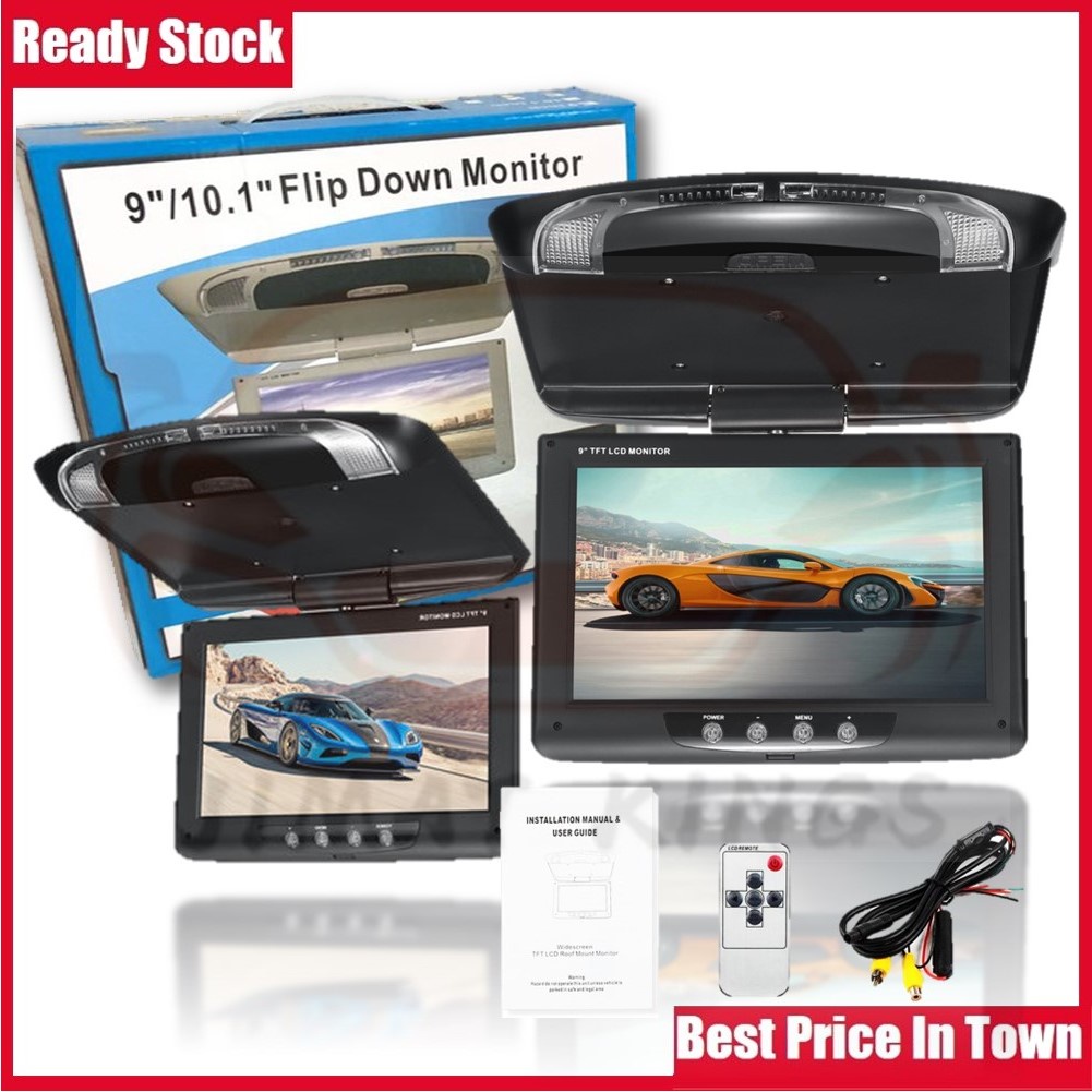 Car Roof Monitor Car TV Monitor 9 inch Roof Monitor Super Slim Full HD