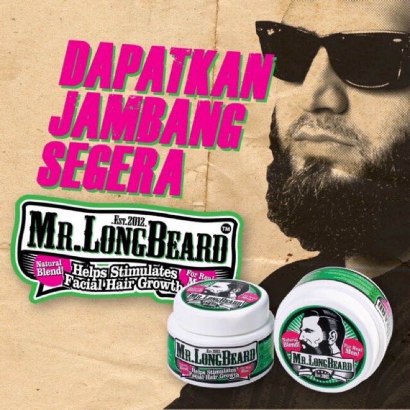 [ FREE DELIVERY ]MrLongBeard KRIM JAMBANG FACIAL HAIR CREAM BEARD