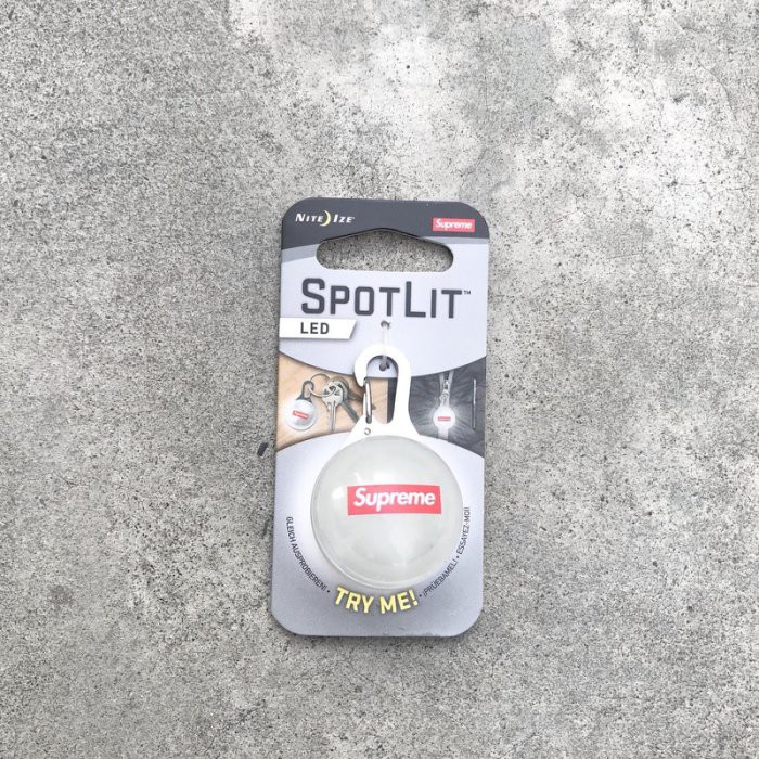supreme spotlight keychain