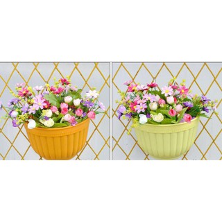COLORFUL HANGING PLASTIC FLOWER WALL POT PASU PLASTIK COLORFUL HANGING PLASTIC FLOWER WALL POT PASU PLASTIK