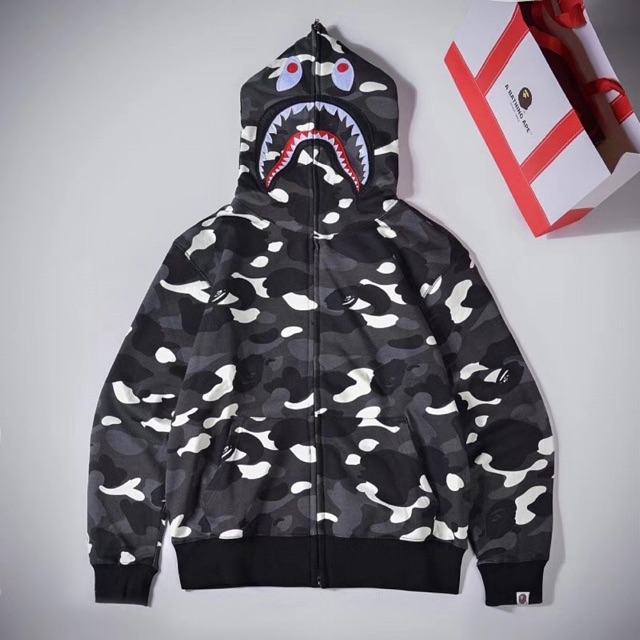 grey bathing ape hoodie
