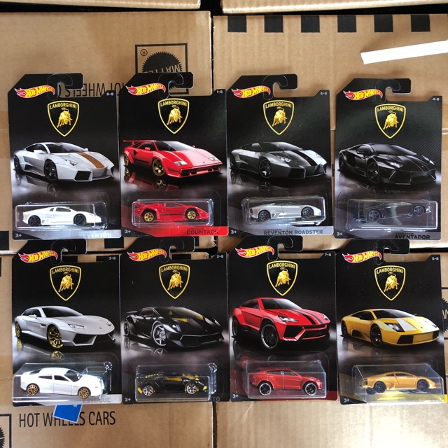 Hot Wheels Lamborghini Series Set 8pcs 2018 SOFT CORNERS | Shopee Malaysia