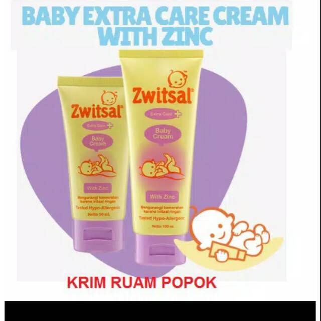 Zwitsal Cream Anti Ruam Baby Extra Care Cream With Zink Shopee Malaysia