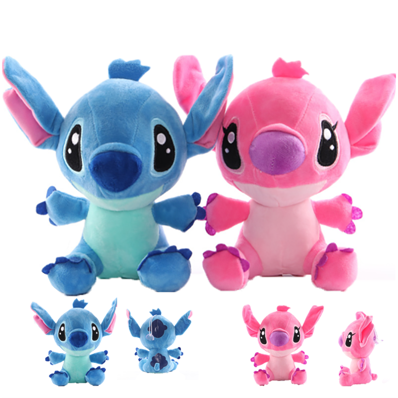 pink stitch stuffed animal