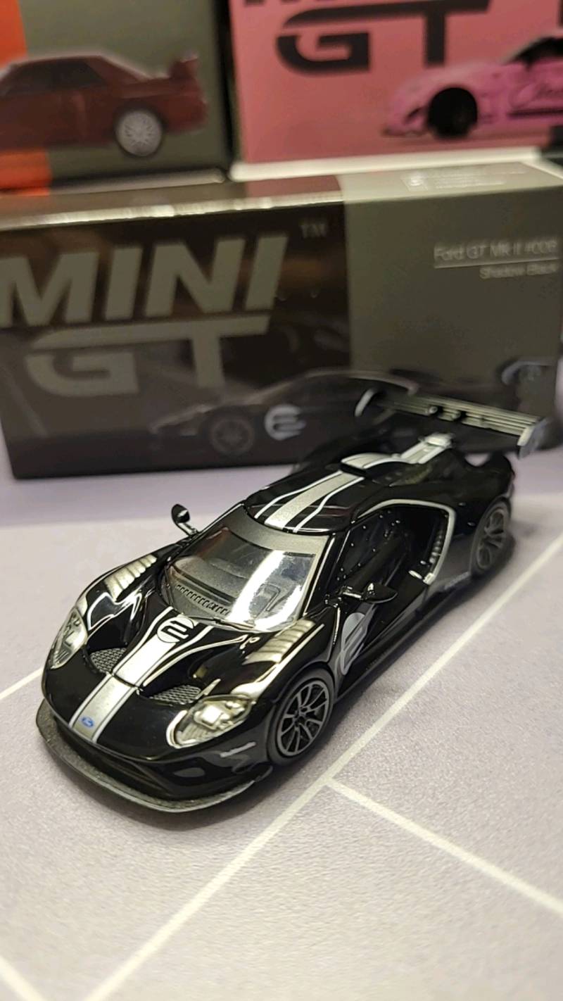 MINI GT 1/64 #297 FORD GT MK II #006 SHADOW BLACK | Shopee Malaysia