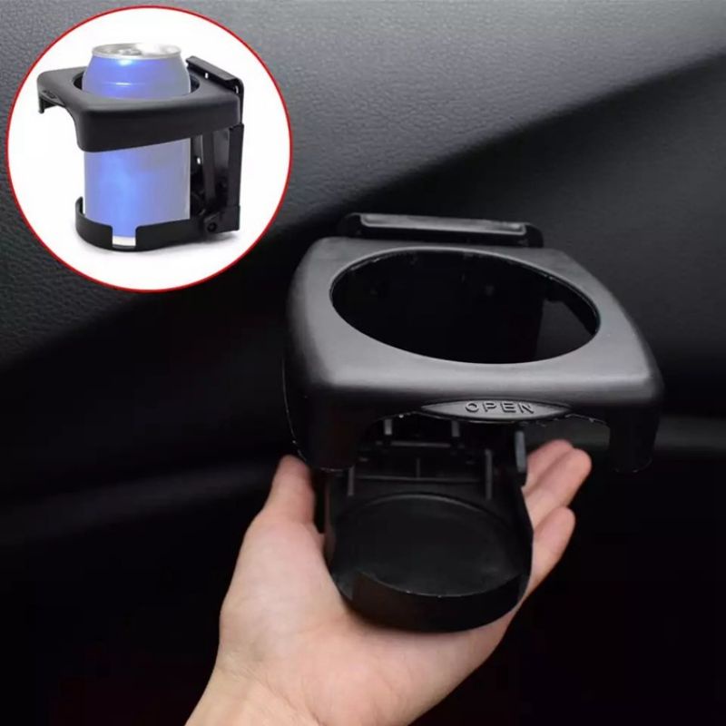 TEMPAT LETAK BOTOL , MINUMAN DALAM KERETA Water Cup Drink Bottle Can Holder Stand car accessories(black)