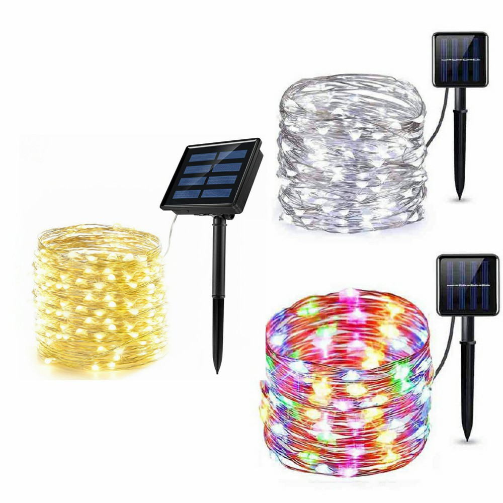 Raya Lights 5M/10M/20M/30M Lampu LED Solar Light Waterproof Fairy ...