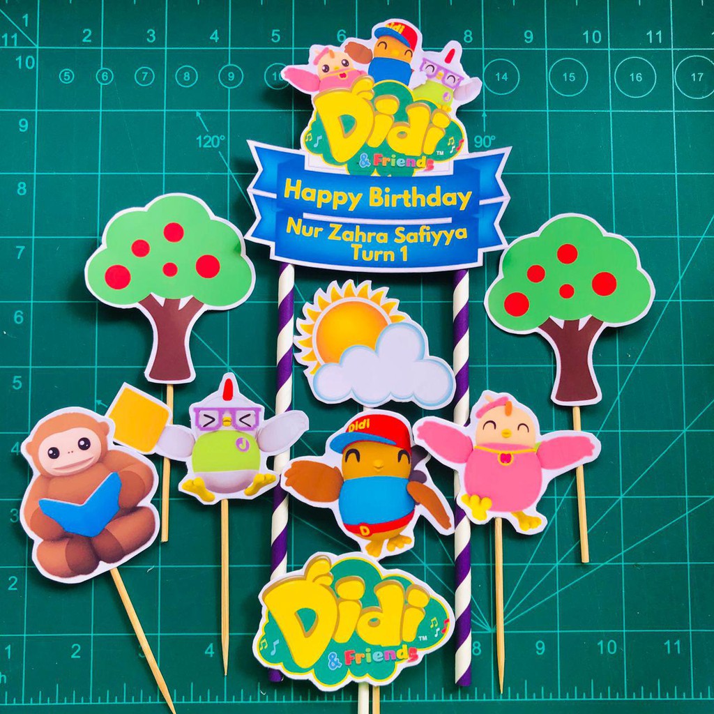 Buy Didi And Friends Birthday Cake Topper Seetracker Malaysia