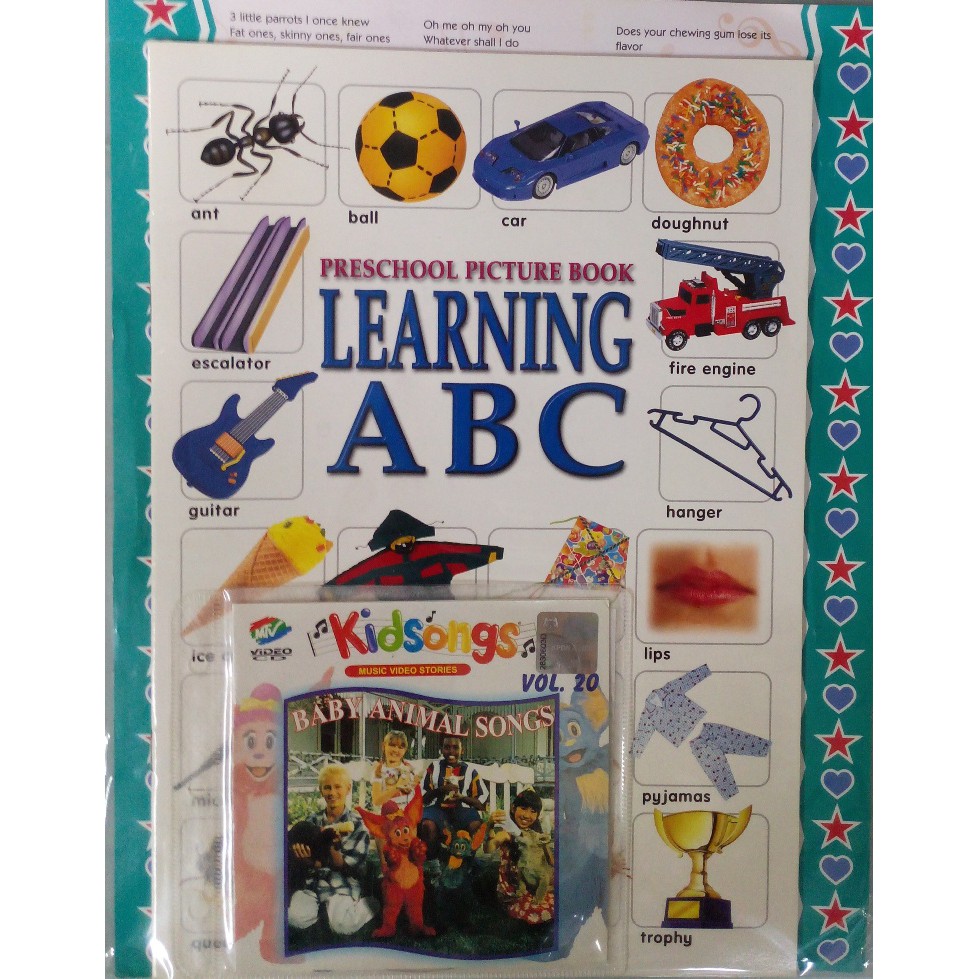 Preschool Picture Book Learning ABC + Kidsongs Baby Animal Songs  VCD  | Shopee Malaysia