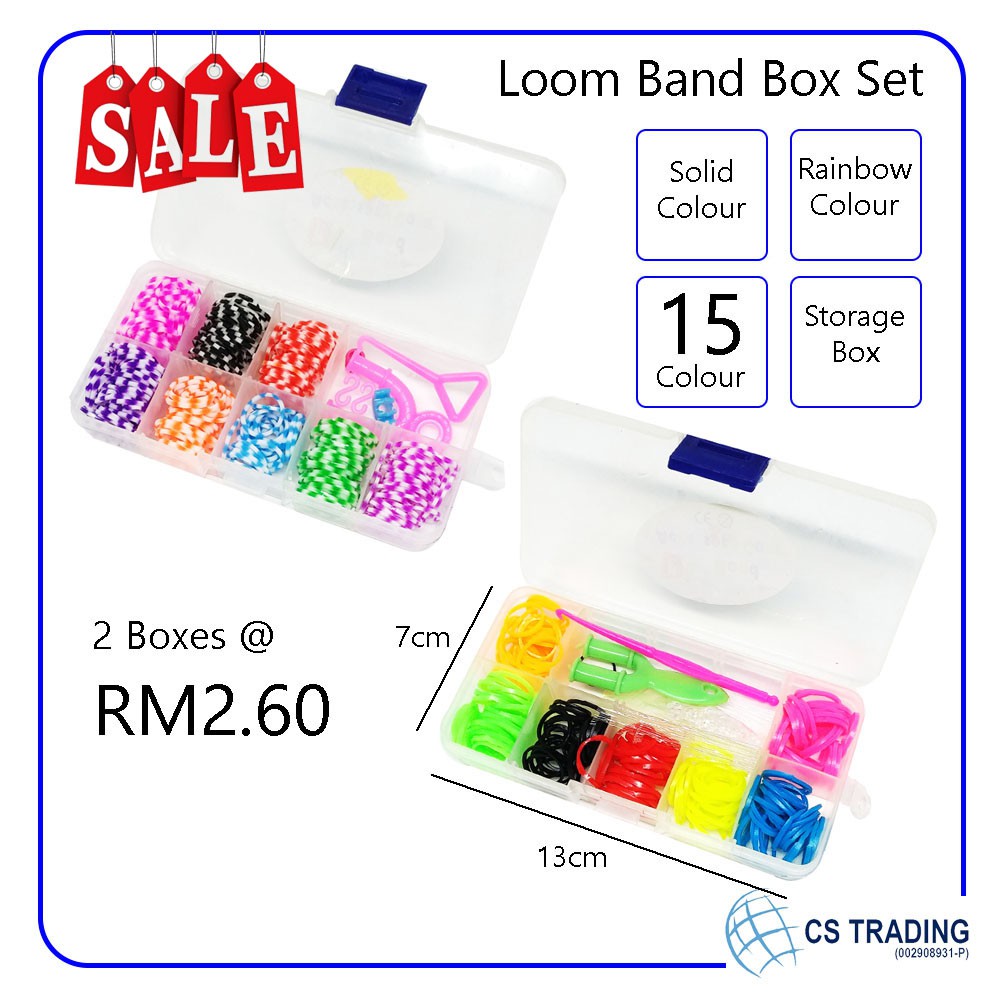 2 Boxes x Loom Band Set (Box Included)