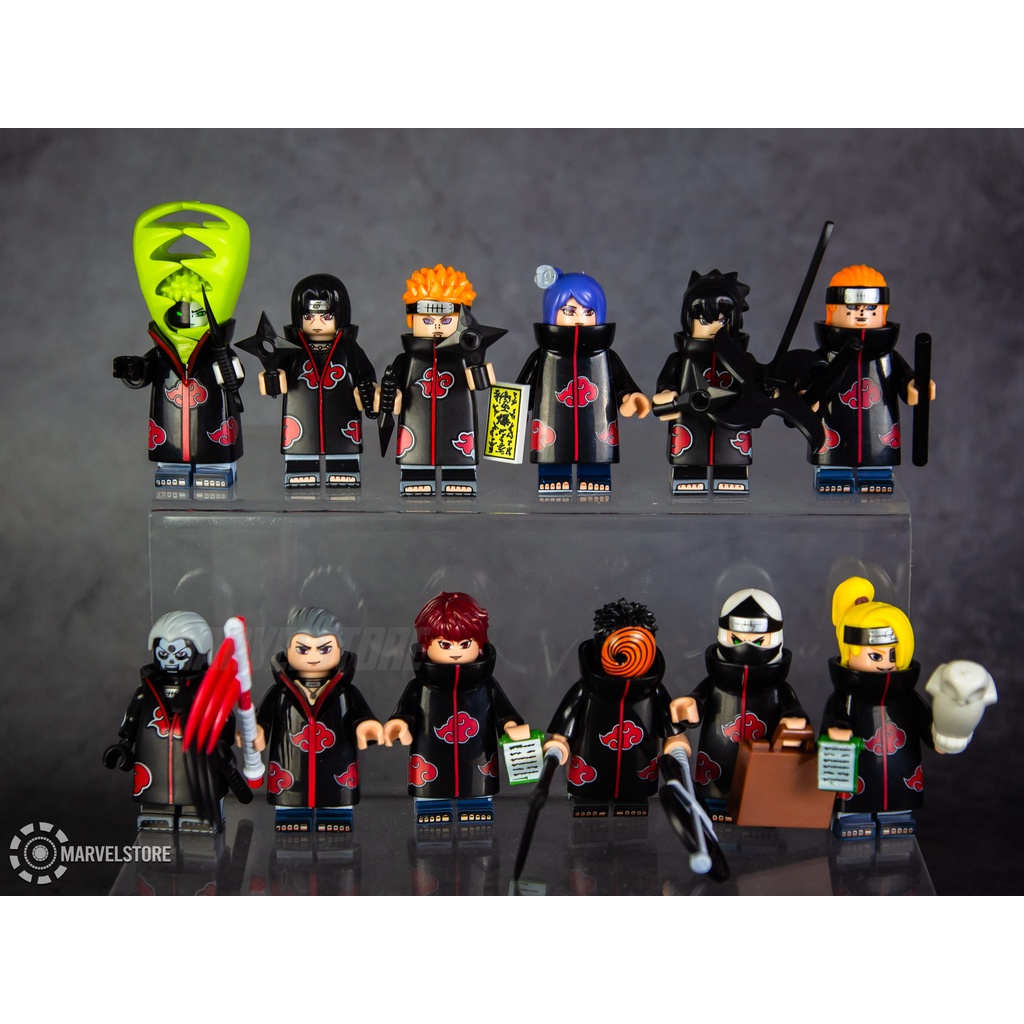 Lego akatsuki 12 characters with naruto assembly model | Shopee Malaysia