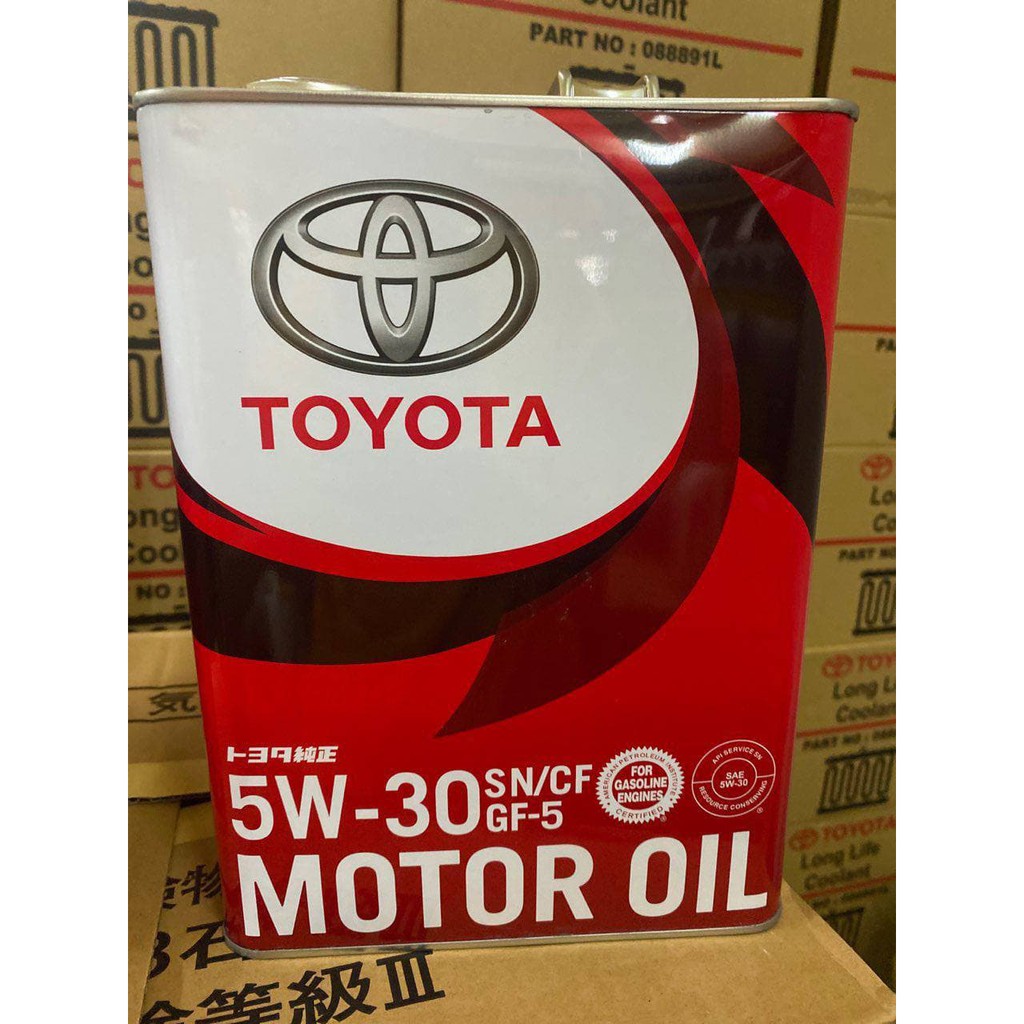 Toyota 5w30 Fully Synthetic Engine Oil 4L (Original) Shopee Malaysia