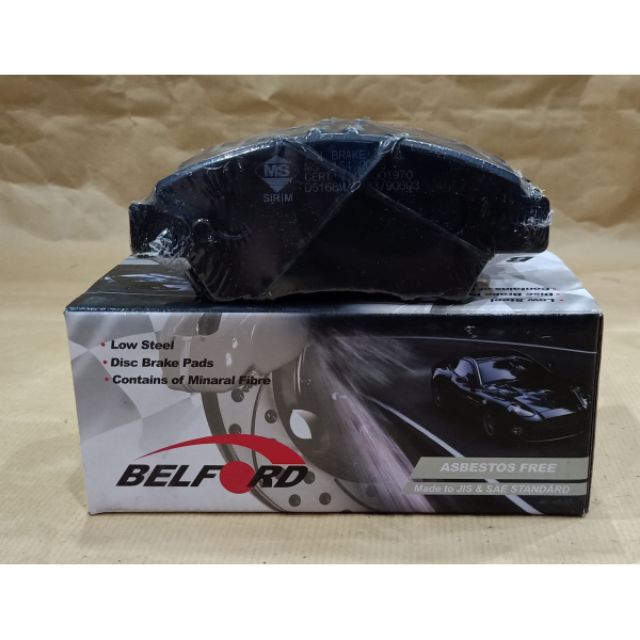 BELFORD DISC BRAKE PAD FRONT HONDA CITY TMO GM2,T9A GM6/JAZZ TGO GE8
