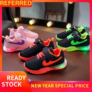 Children's LED light shoes Boys and girls breathable casual shoes Kids running sneakers kids shoes girl