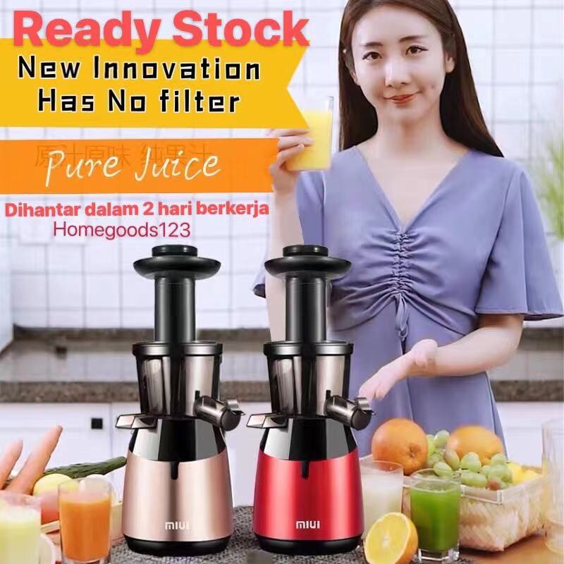 H0061 [FREE Ice-cream Maker Filter] Slow Juicer Slag Maker Fresh Fruit Extractor Filter free Juice Blender Mini Buah Jus