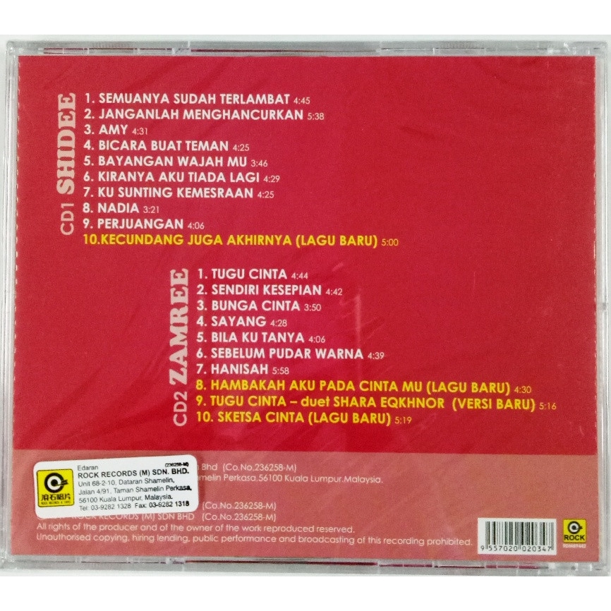 Buy Shidee u0026 Zamree - Pop Syahdu CD 16 Lagu Pop Terbaik 