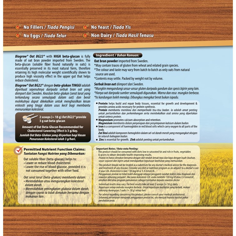 Bg22 biogrow oat Biogrow Oat